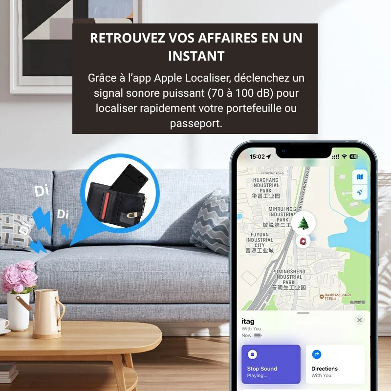 CARTE TRACEUR GPS PORTEFEUILLE